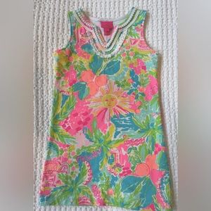 Lilly Pulitzer girls knit shift dress in size 6-7